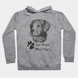 Less people more dogs Hoodie